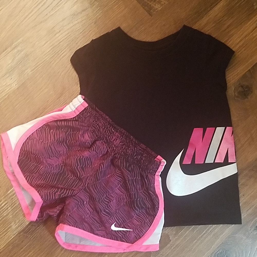 Nike tee and Dri-Fit shorts